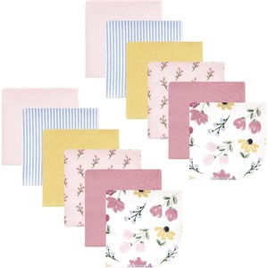 image:imageHudson Baby Unisex Baby Flannel Cotton Poly Washcloths Teddy Bears 12 Pack One SizeSoft Painted Floral 12 Pack