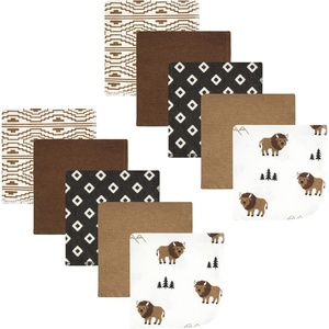 image:imageHudson Baby Unisex Baby Flannel Cotton Poly Washcloths Teddy Bears 12 Pack One SizeWild Buffalo 10 Pack