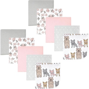 image:imageHudson Baby Unisex Baby Flannel Cotton Poly Washcloths Teddy Bears 12 Pack One SizeWild Forest Pink 10pack