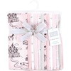 image:imageHudson Baby Unisex Baby Cotton Poly Flannel Burp Cloths Bundle Teddy Bears One SizeFairytale Princess