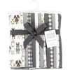 image:imageHudson Baby Unisex Baby Cotton Poly Flannel Burp Cloths Bundle Teddy Bears One SizeFarm Friends Grey