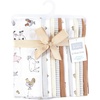 image:imageHudson Baby Unisex Baby Cotton Poly Flannel Burp Cloths Bundle Teddy Bears One SizeFarm World