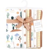 image:imageHudson Baby Unisex Baby Cotton Poly Flannel Burp Cloths Bundle Teddy Bears One SizeFun Desert
