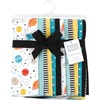 image:imageHudson Baby Unisex Baby Cotton Poly Flannel Burp Cloths Bundle Teddy Bears One SizeHappy Planets