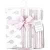 image:imageHudson Baby Unisex Baby Cotton Poly Flannel Burp Cloths Bundle Teddy Bears One SizeLilac Elephants