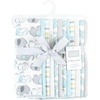 image:imageHudson Baby Unisex Baby Cotton Poly Flannel Burp Cloths Bundle Teddy Bears One SizeNeutral New Elephant