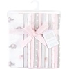 image:imageHudson Baby Unisex Baby Cotton Poly Flannel Burp Cloths Bundle Teddy Bears One SizePink Gray Elephant