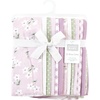image:imageHudson Baby Unisex Baby Cotton Poly Flannel Burp Cloths Bundle Teddy Bears One SizePurple Dainty Floral