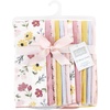 image:imageHudson Baby Unisex Baby Cotton Poly Flannel Burp Cloths Bundle Teddy Bears One SizeSoft Painted Floral