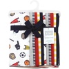 image:imageHudson Baby Unisex Baby Cotton Poly Flannel Burp Cloths Bundle Teddy Bears One SizeSports Fan