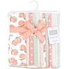 image:imageHudson Baby Unisex Baby Cotton Poly Flannel Burp Cloths Bundle Teddy Bears One SizeSweet Peach