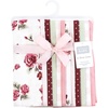 image:imageHudson Baby Unisex Baby Cotton Poly Flannel Burp Cloths Bundle Teddy Bears One SizeSweet Roses