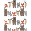 image:imageHudson Baby Unisex Baby Cotton Poly Flannel Burp Cloths Bundle Teddy Bears One SizeWild Forest