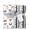 image:imageHudson Baby Unisex Baby Cotton Poly Flannel Burp Cloths Bundle Teddy Bears One SizeWoodland Faces