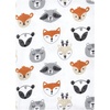 image:imageHudson Baby Unisex Baby Cotton Poly Flannel Burp Cloths Bundle Teddy Bears One SizeWoodland Faces
