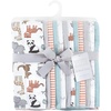 image:imageHudson Baby Unisex Baby Cotton Poly Flannel Burp Cloths Bundle Teddy Bears One SizeZoo Animals