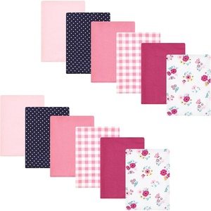 image:imageHudson Baby Unisex Baby Cotton Poly Flannel Burp Cloths Bundle Teddy Bears One SizeButterfly Floral