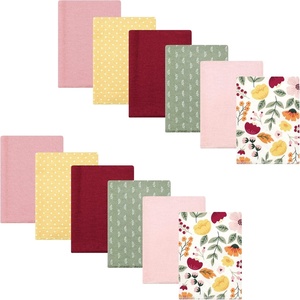 image:imageHudson Baby Unisex Baby Cotton Poly Flannel Burp Cloths Bundle Teddy Bears One SizeFall Botanical