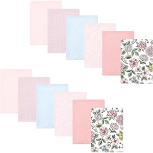 image:imageHudson Baby Unisex Baby Cotton Poly Flannel Burp Cloths Bundle Teddy Bears One SizeVintage Blossom