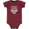image:imageHudson Baby Infant Boy Cotton Bodysuits Burgundy Beige Suspender 69 Months