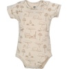 image:imageHudson Baby Infant Boys Cotton Bodysuits 5Pack Beige Safari 1824 Months