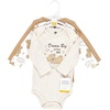 image:imageHudson Baby Unisex Baby Cotton BodysuitsDream Big Teddy