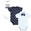 image:imageHudson Baby Infant Boy Cotton Bodysuits Mommys Little Man Bow Tie 36 Months