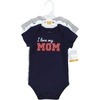 image:imageHudson Baby Unisex Baby Cotton Bodysuits Love Mom 36 Months