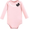 image:imageHudson Baby babygirls Cotton Longsleeve Bodysuits 5packLeopard Hearts