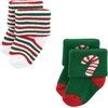 image:imageTouched by Nature Unisex Baby Organic Cotton Bodysuits12 Days of Christmas Santa