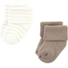 image:imageTouched by Nature Unisex Baby Organic Cotton BodysuitsBeige Stripe 12 Pack