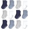 image:imageTouched by Nature Unisex Baby Organic Cotton BodysuitsBlue Gray Basic