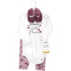 image:imageHudson Baby Baby Cotton Bodysuit Pant and Shoe SetPlum Wildflower