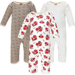 image:imageHudson Baby unisexchild Cotton CoverallsBasic Rose Leopard