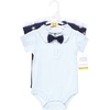 image:imageHudson Baby Infant Boy Cotton Bodysuits Mommys Little Man Bow Tie 1824 Months