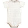 image:imageHudson Baby Infant Boy Cotton Bodysuits Beige Navy Suspender 1218 Months
