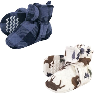 image:imageHudson Baby Cozy Warm Toddler Slipper Booties with Non Skid Bottom  Casual SlippersMoose Bear