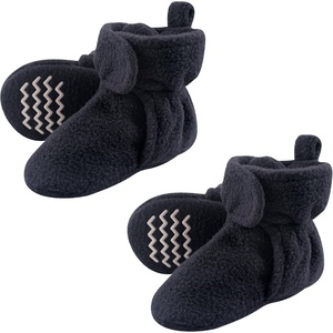 image:imageHudson Baby Cozy Warm Toddler Slipper Booties with Non Skid Bottom  Casual SlippersNavy Fleece