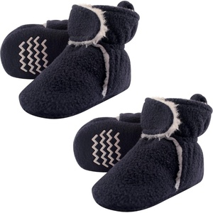 image:imageHudson Baby Cozy Warm Toddler Slipper Booties with Non Skid Bottom  Casual SlippersNavy Sherpa