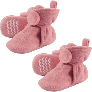 image:imageHudson Baby Cozy Warm Toddler Slipper Booties with Non Skid Bottom  Casual SlippersStrawberry Fleece