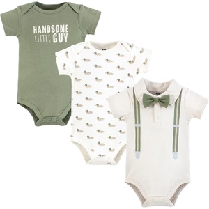 image:imageHudson Baby Infant Boy Cotton Bodysuits Mallard Polo 912 Months