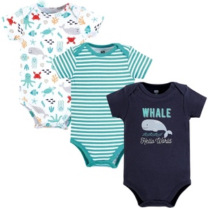 image:imageHudson Baby Unisex Baby Cotton Bodysuits Sea Characters 69 Months