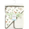 image:imageHudson Baby Unisex Baby Cotton Hooded Towel and Washcloth Forest Animals One SizeForest Animals