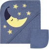 image:imageHudson Baby Unisex Baby Cotton Hooded Towel and Washcloth Forest Animals One SizeMoon
