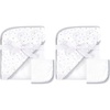 image:imageHudson Baby Unisex Baby Cotton Hooded Towel and Washcloth Forest Animals One Size 