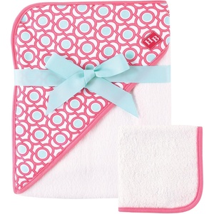 image:imageHudson Baby Unisex Baby Cotton Hooded Towel and Washcloth Forest Animals One SizeLattice