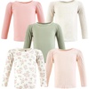 image:imageHudson Baby Unisex Baby Thermal Long Sleeve Tees 5pkSoft Pink Sage Rose