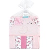 image:imageHudson Baby Unisex Baby Hooded Towel and Five Washcloths Gray Pink Elephant One SizeFloral Pretty Elephant