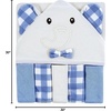 image:imageHudson Baby Unisex Baby Hooded Towel and Five Washcloths Gray Pink Elephant One SizeGingham Elephant