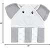 image:imageHudson Baby Unisex Baby Hooded Towel and Five Washcloths Gray Pink Elephant One SizeGray Elephant